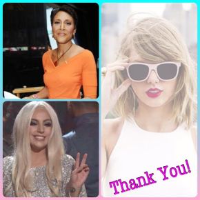 When Celebrities Do Good: Thank You, Taylor Swift, Lady Gaga, and Robin&nbsp;Roberts!